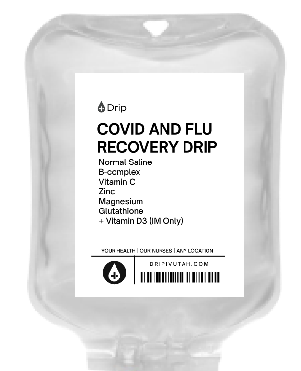 List of ingredients for a covid symptom treatment iv